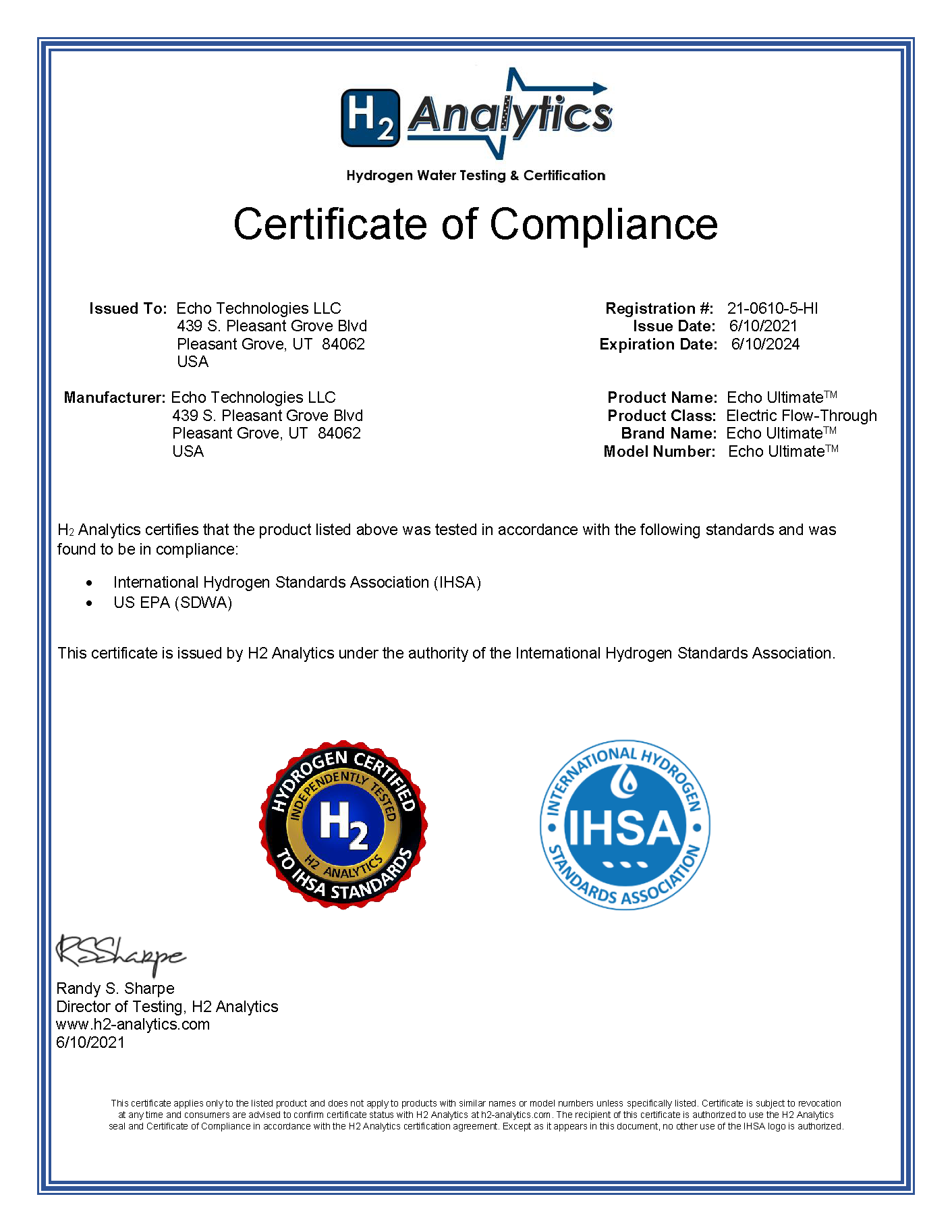 Echo_H2_Ultimate_IHSA_Cert_of_Compliance.png